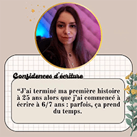 Vignette du podcast de Confidences d’écriture, épisode Écrire à plein temps et publication hybride